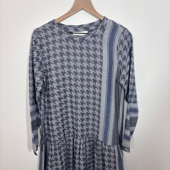 Summery Copenhagen Josefine Long Sleeves Dress NWT Small Doeskin/ Peacot Cotton - Picture 2 of 12